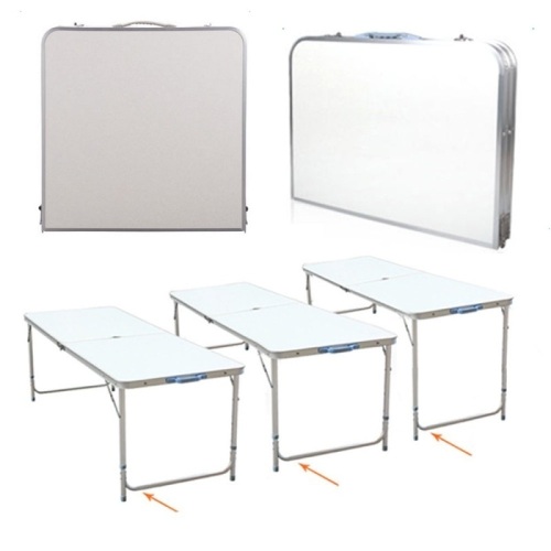 120 x 60 x 70 4Ft Portable Multipurpose Folding Table White - Lot 222