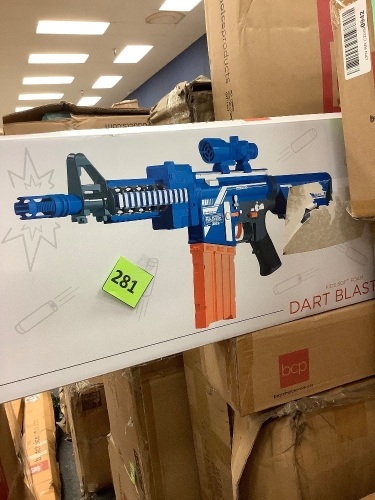 Best Choice Products Kids Motorized Foam Dart Blaster, Toy Combat Battle Set w/ Electric Motor, High-Capacity Drum, 20 Soft Darts, Long Distance Shooting - Multicolor - Lot 281