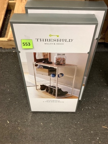 Stackable 4-Tier Shoe Rack - Lot 553