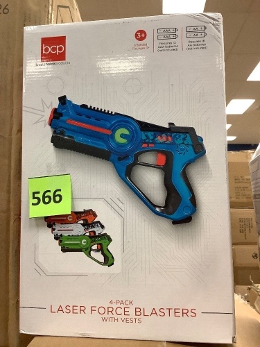 Set of 4 Infrared Laser Tag Guns and Vests for Kids & Adults - Lot 566