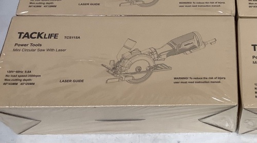 5.8A Corded Electric Circular Saw with 6 Saw Blades and Laser Guide - Lot 27