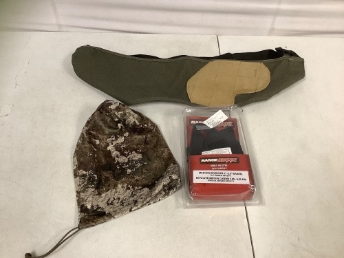 Lot of Firearm Accessories - Recoil Pad, Revolver Ankle Holster, Camo Bag - Lot 112