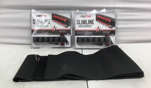 Lot of (2) Slimline Sidesaddle Shell Holder for Remington 870 and Belly Band - Lot 173
