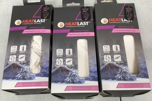 Lot of (3) Womens Silk Performance Base Layer - Lot 197