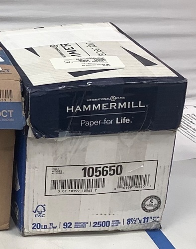 Case of (5) Reams 8.5"x11" Letter Office Paper - Lot 324