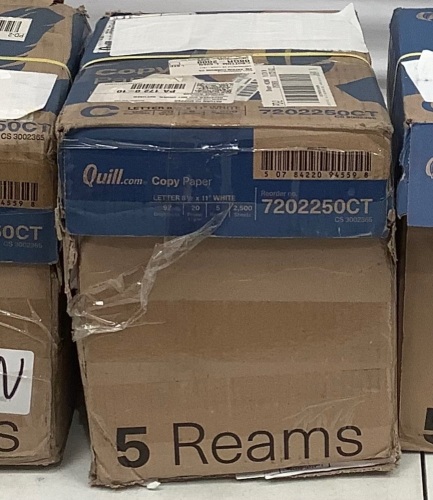 Case of (5) Reams 8.5"x11" Letter Office Paper - Lot 330