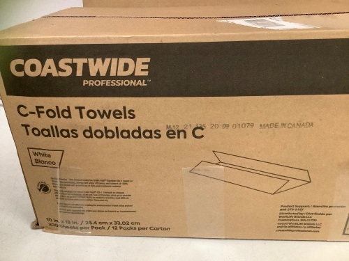 Case of (12) Packs C-Fold Towels - Lot 394