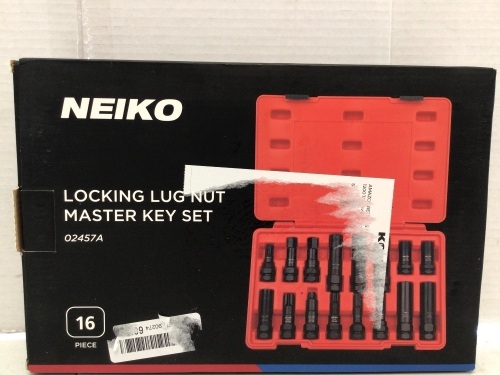 Neiko Locking Lug Nut Master Key Set - Lot 416
