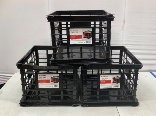 Lot of (3) File Crates - Lot 205