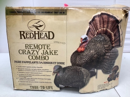 Set of 3/4 Scale Strut Jake and Mating Hen Decoys - Lot 231