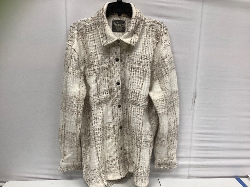 Womens Plaid Button-Down Top, Size XL - Missing Button - Lot 211