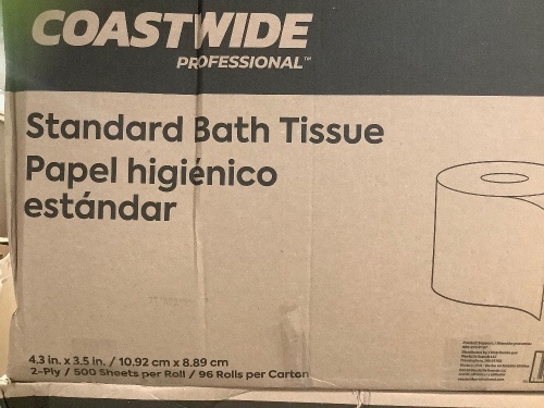 Case of (96) Rolls Standard Bath Tissue - Lot 356