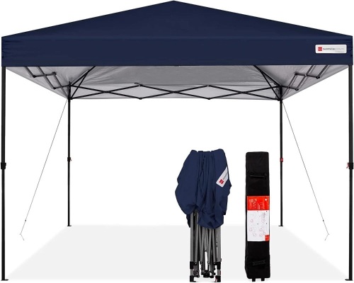 One-Person Setup Instant Pop Up Canopy w/ Wheeled Bag - 10x10ft - Lot 361