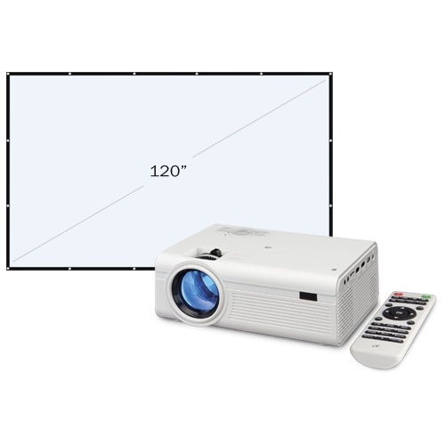 Mini Projector with Screen - Lot 42