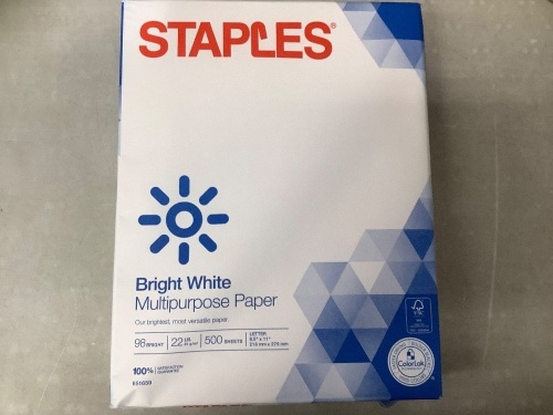 Case of (10) Reams 8.5"x11" Letter Office Paper - Lot 377