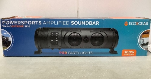 18" Powersports Amplified Soundbar - Wiring May Be Damaged, Missing Remote - Lot 100