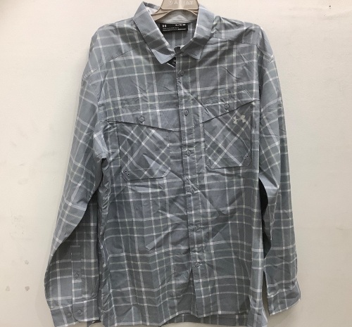 Mens Button Down Heatgear Shirt, Size XL - Lot 120