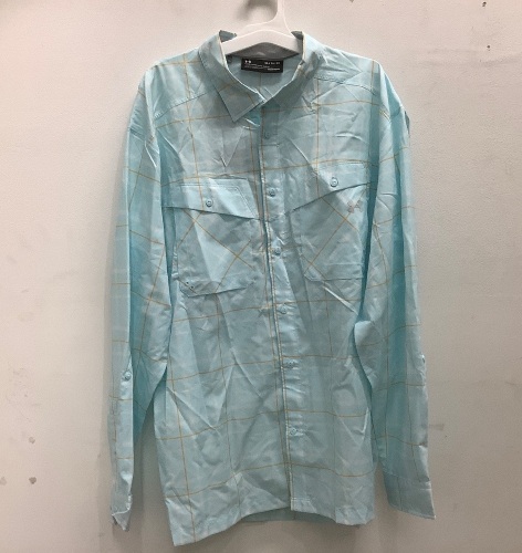 Mens Button Down Heatgear Shirt, Size XL - Lot 156