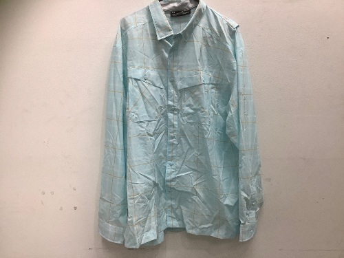 Under Armour, Men's X-Large, Loose, Button Up, Plaid Shirt W/ Heatgear - Lot 224