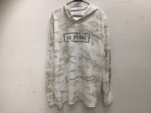 Under Armour, Men's 2XL, Loose Long Sleeve Fishing Shirt w/ Heatgear - Lot 227