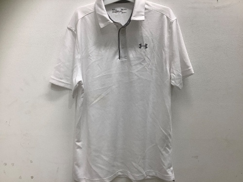 Under Armour, Men's Medium, Short Sleeve Shirt w/ Heatgear, Has A Few Small Stains - Lot 167