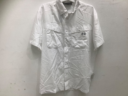 Under Armour, Men's L, Short Sleeve Button Up Shirt w/ Heatgear, Security Tag Attached - Lot 323