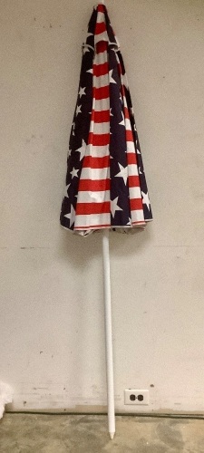 American Flag Patio Umbrella - Lot 410