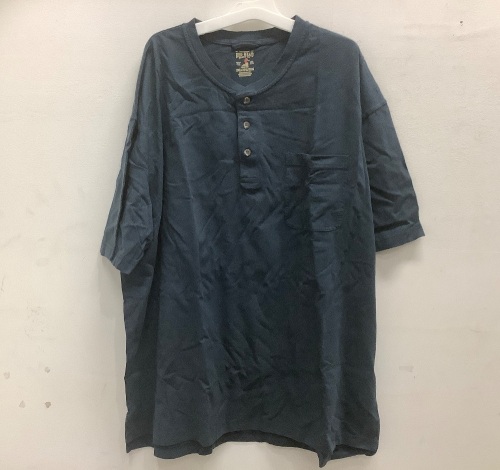 Mens Henley Shirt w/ Pocket, Size 2XL - Lot 597