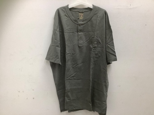 Mens Henley Shirt w/ Pocket, Size 2XL - Lot 404