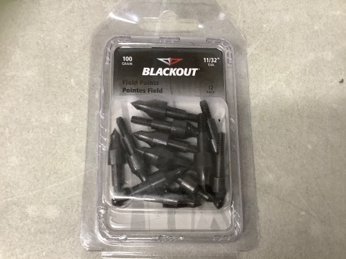 Lot of (9) Packs 12 ct. Screw-In Arrow Field Points - Lot 474