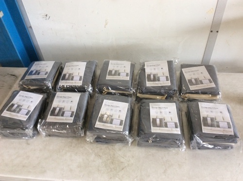 Lot of (10) SOLEDI Storage Bags, Large Transparent Window and Reinforced Handle, Pack of 3 - Appear New  - Lot 167