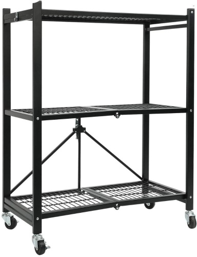 YOUNIS 3 Tier Multi-Functional Storage Shelving on Wheels - Appears New  - Lot 356