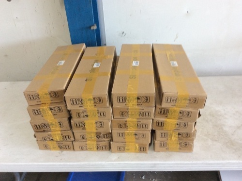 Lot of (20) 7 Layer Grid Shoe Racks - Appear New - Lot 357