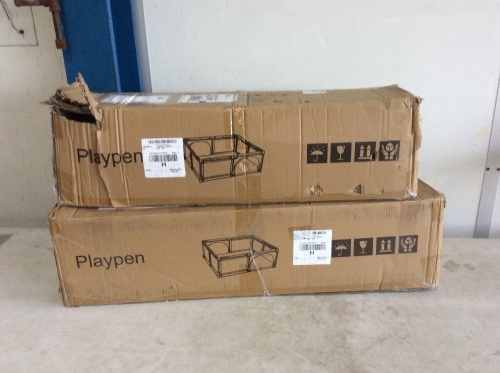 Lot of (2) Lazy Buddy Extra Large Baby Play Pens - E-Comm Return, Unknown Condition  - Lot 399