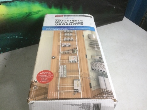Adjustable Back of the Door Organizer - E-Comm Return, Unknown Condition  - Lot 849