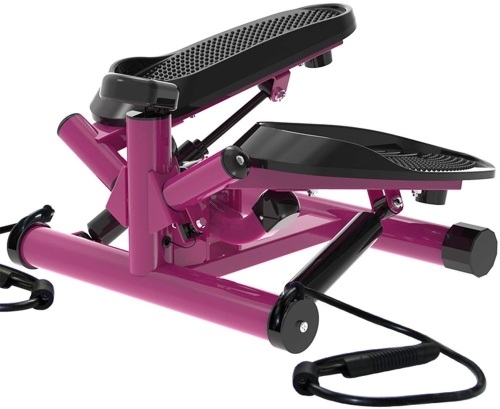 Leike Premium Portable Twist Stair Stepper Adjustable Resistance Fitness Machine with Bands and LCD Monitor ST6610 - Appears New - Lot 617