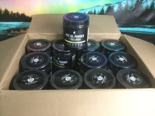 Case of (24) Bean Envy 1.1lb MCT Oil Powder + Collagen with Prebiotic Acacia Dietary Supplement, Vanilla - New - Lot 607