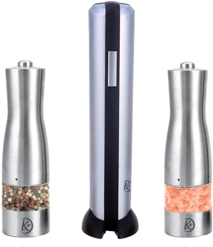 Electric Wine Opener & Electric Salt and Pepper Grinders with Adjustable Rotor - Appears New - Lot 861