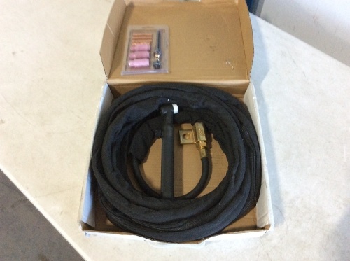 VEVOR 125Amp 25FT 7.6M Air-Cooled TIG Welding Torch with Anti-Scalding Cloth Cover - Appears New  - Lot 1141