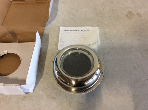 Solar Roof Vent - E-Comm Return, Tested/Works - Lot 427