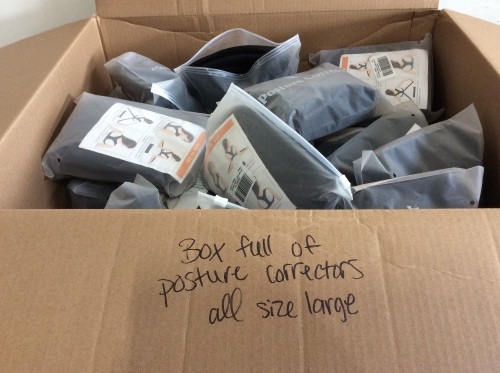 Large Lot of Posture Corrector Upper Back Braces, Large - Appear New - Lot 1194