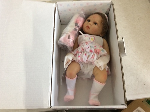 18" Reborn Silicone Baby Doll - Appears New  - Lot 1081