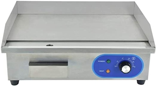 DULONG 14" Commercial Electric Flat Top Grill with Adjustable Thermostatic Control 1500W - Appears New, Untested - Lot 657