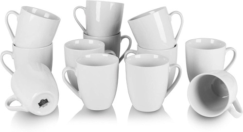 10 Strawberry Street Catering Mug Set, 12 pc,  White - New - Lot 881