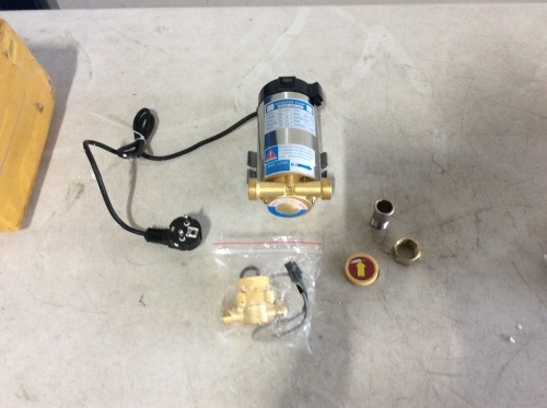 VEVOR Automatic Booster Pump 90W Domestic Boost Water Pressure - Appears New, Needs US Plug  - Lot 1065