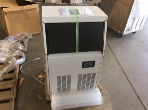 VEVOR 110V Commercial Ice Maker 120-130lbs/24H with 33lbs Bin and Electric Water Drain Pump - E-Comm Return, Unknown Condition, Untested  - Lot 859