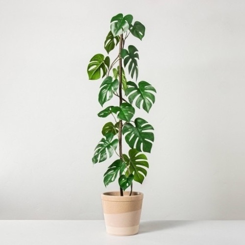38.5" Faux Monstera Potted Plant - Lot 3427