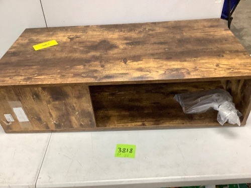 Wood TV Stand (No Box) - Lot 3818