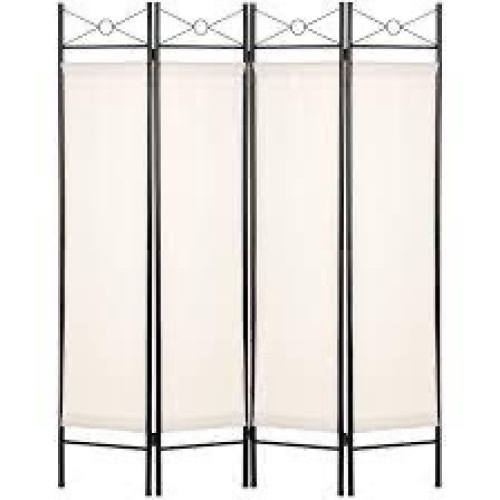 4-Panel Folding Privacy Screen Room Divider Decoration Accent, 6ft - Lot 3841