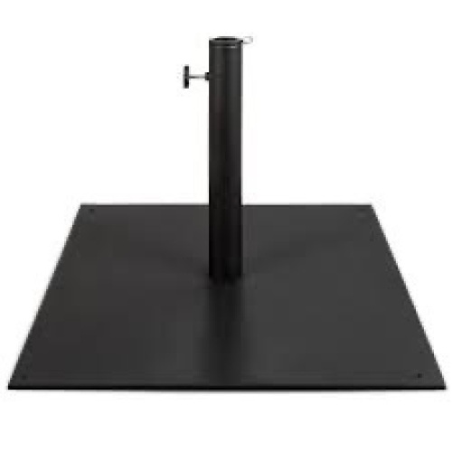 Steel Umbrella Base, Patio Stand w/ Tightening Knob & Anchor Holes - 38.5lb - Lot 3843